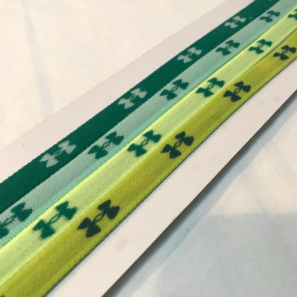 4 Green & Yellow Brand New Underarmour Headbands